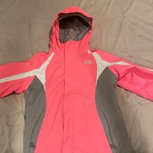 Northface girls jacket - shell and zip out fleece lining - 2 jackets in one!